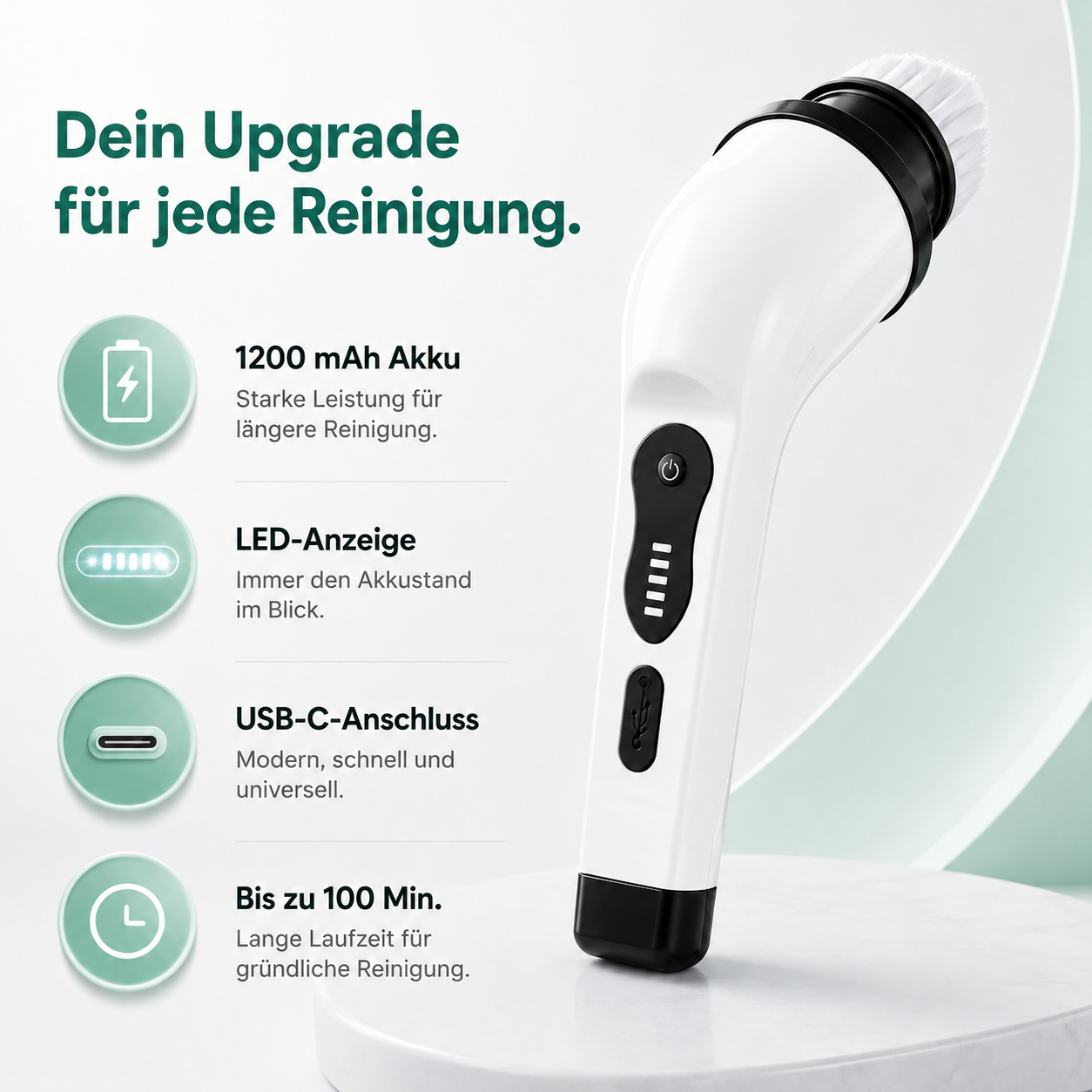 CleanSpin – kabellose Reinigungsbürste