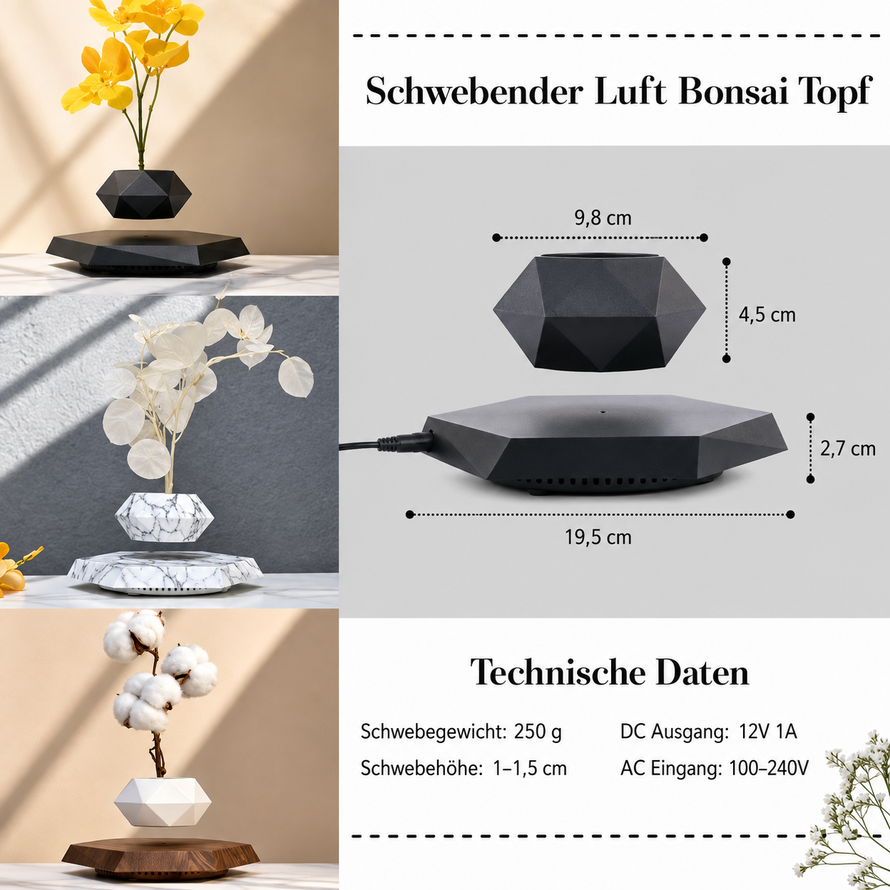 Moderne Schwebende Vase