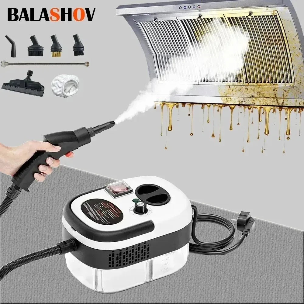 Handlicher Hochtemperatur-Dampfreiniger für Küche, Dunstabzugshaube, Auto, Böden und mehr – 220 V