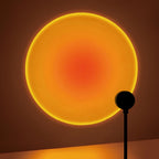 Sunset projection lamp, USB home decoration atmosphere lamp, multi-angle rotatable, suitable for home living room and bedroom