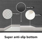 Rutschfeste 3D-Badematte mit hoher Saugfähigkeit – schnell trocknender, waschbarer Badteppich mit Steinrelief für Bad, Tür und Boden.