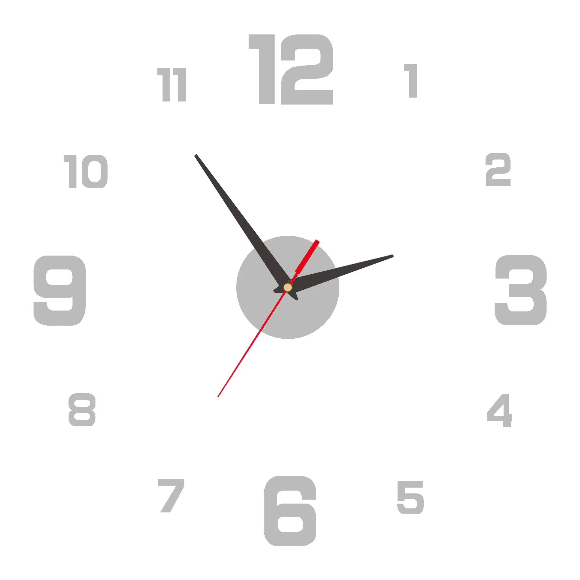 Moderne Uhr mit Freien Zahlen