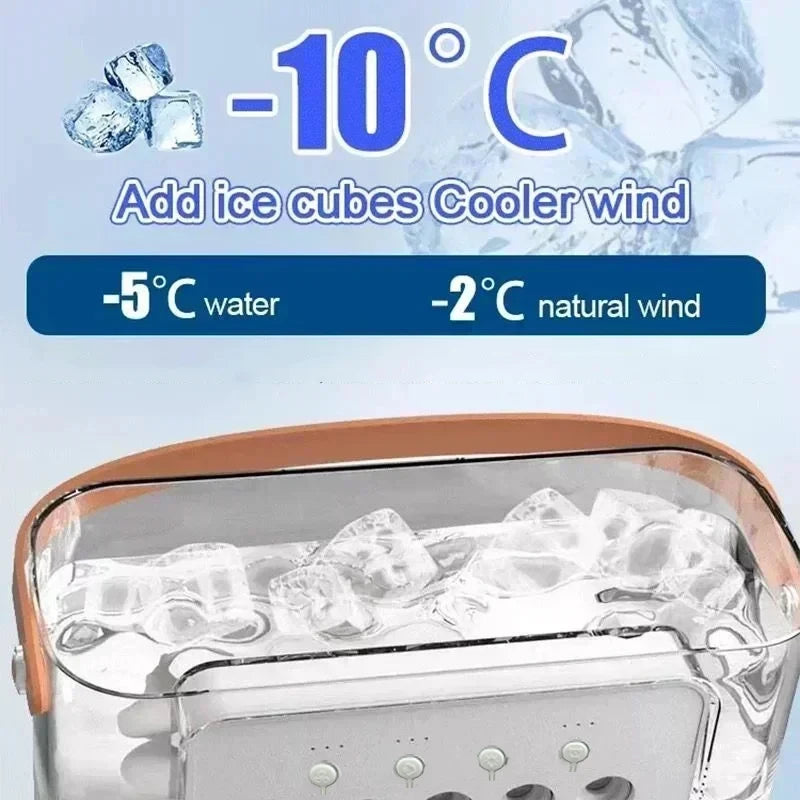 Neuer 3-in-1-Mini-Luftkühler mit Ventilator, Luftbefeuchter und LED-Nachtlicht – tragbares Klimagerät für Zuhause und Büro
