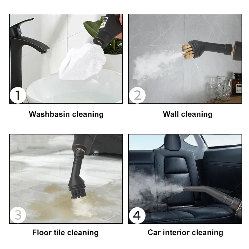 Handlicher Hochtemperatur-Dampfreiniger für Küche, Dunstabzugshaube, Auto, Böden und mehr – 220 V