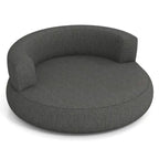Aufblasbares Loungesofa mit abnehmbarem Bezug und großer Liegefläche – grauer Luftsessel für Wohnzimmer und Schlafzimmer