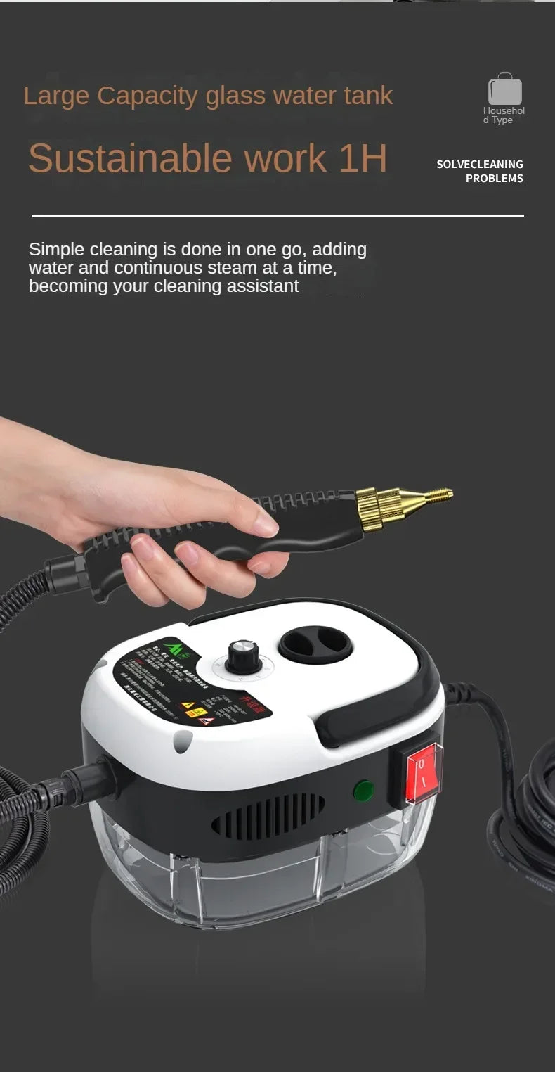Handlicher Hochtemperatur-Dampfreiniger für Küche, Dunstabzugshaube, Auto, Böden und mehr – 220 V