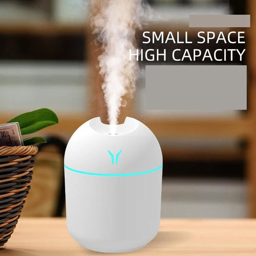 Hochwertiger 250-ml-USB-Mini-Luftbefeuchter mit Ultraschalltechnologie und LED-Farbbeleuchtung – leiser Aroma-Diffusor für Zuhause und Auto