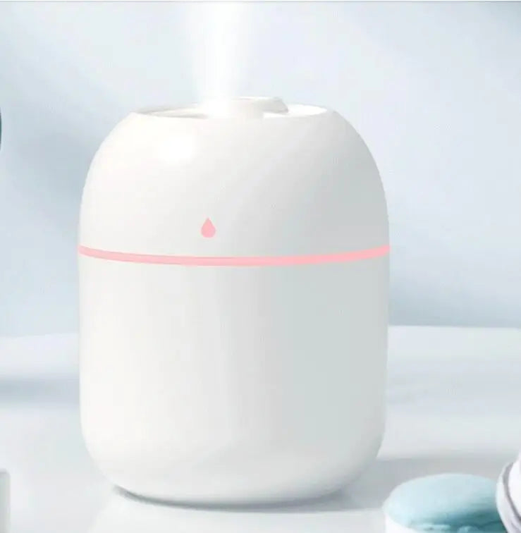 Hochwertiger 250-ml-USB-Mini-Luftbefeuchter mit Ultraschalltechnologie und LED-Farbbeleuchtung – leiser Aroma-Diffusor für Zuhause und Auto