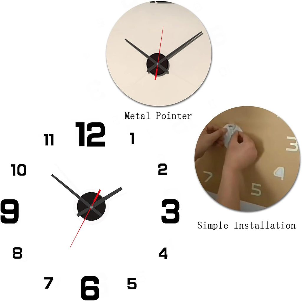 Moderne Uhr mit Freien Zahlen