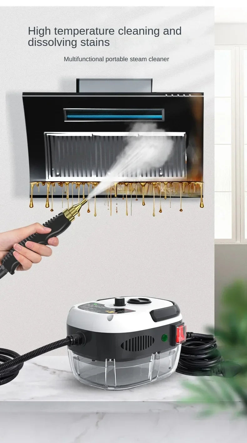 Handlicher Hochtemperatur-Dampfreiniger für Küche, Dunstabzugshaube, Auto, Böden und mehr – 220 V